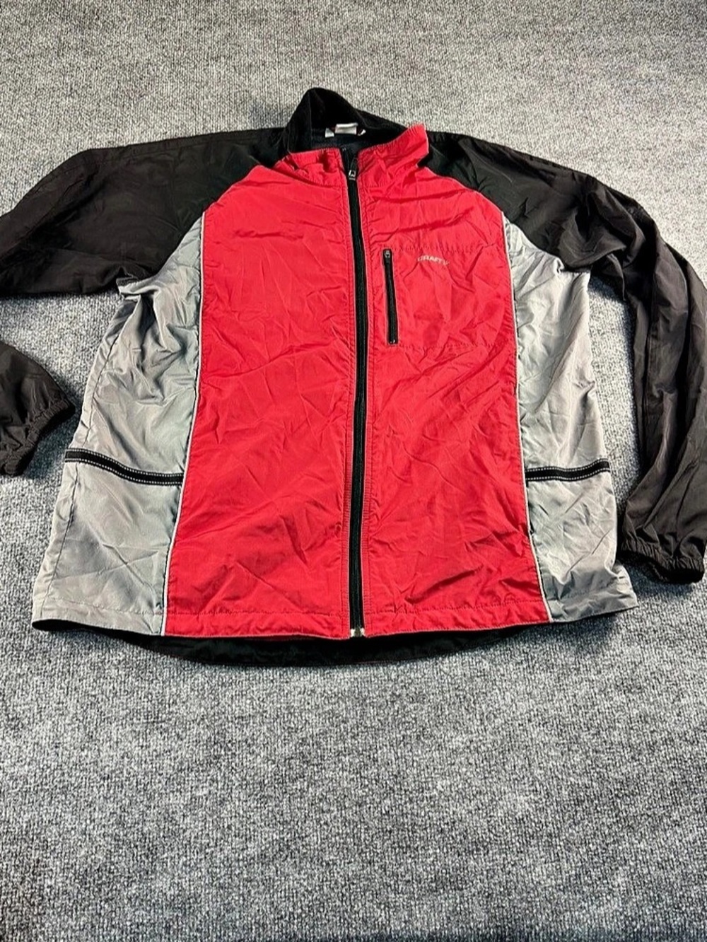 Craft L3 Protection Jacket Color Block Athletic Jacket Red & Black